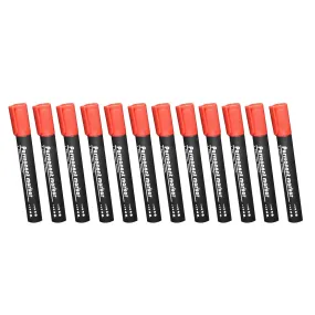 1626 Red Permanent Markers for White Board (Pack Of 12)