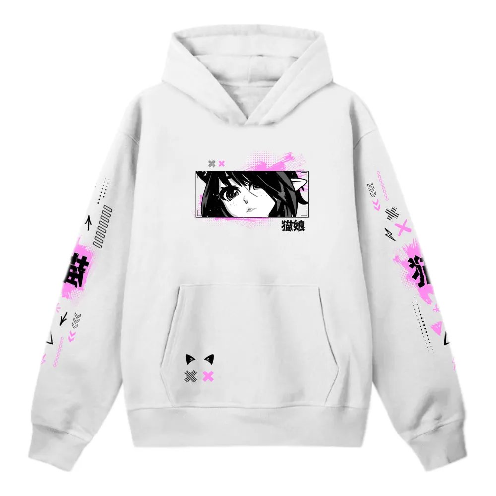 AeriytheNeko Graffiti Hoodie(White)