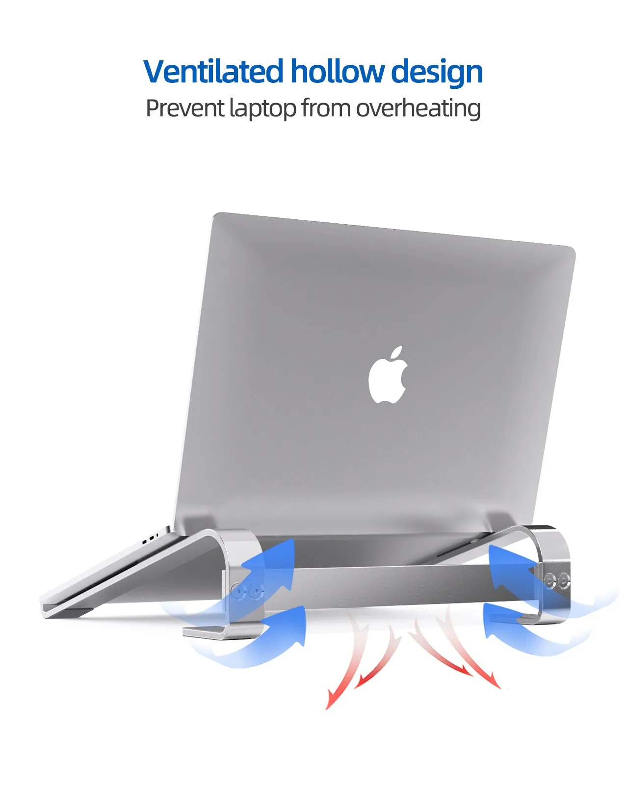 Aluminum Portable Laptop Stand - Silver