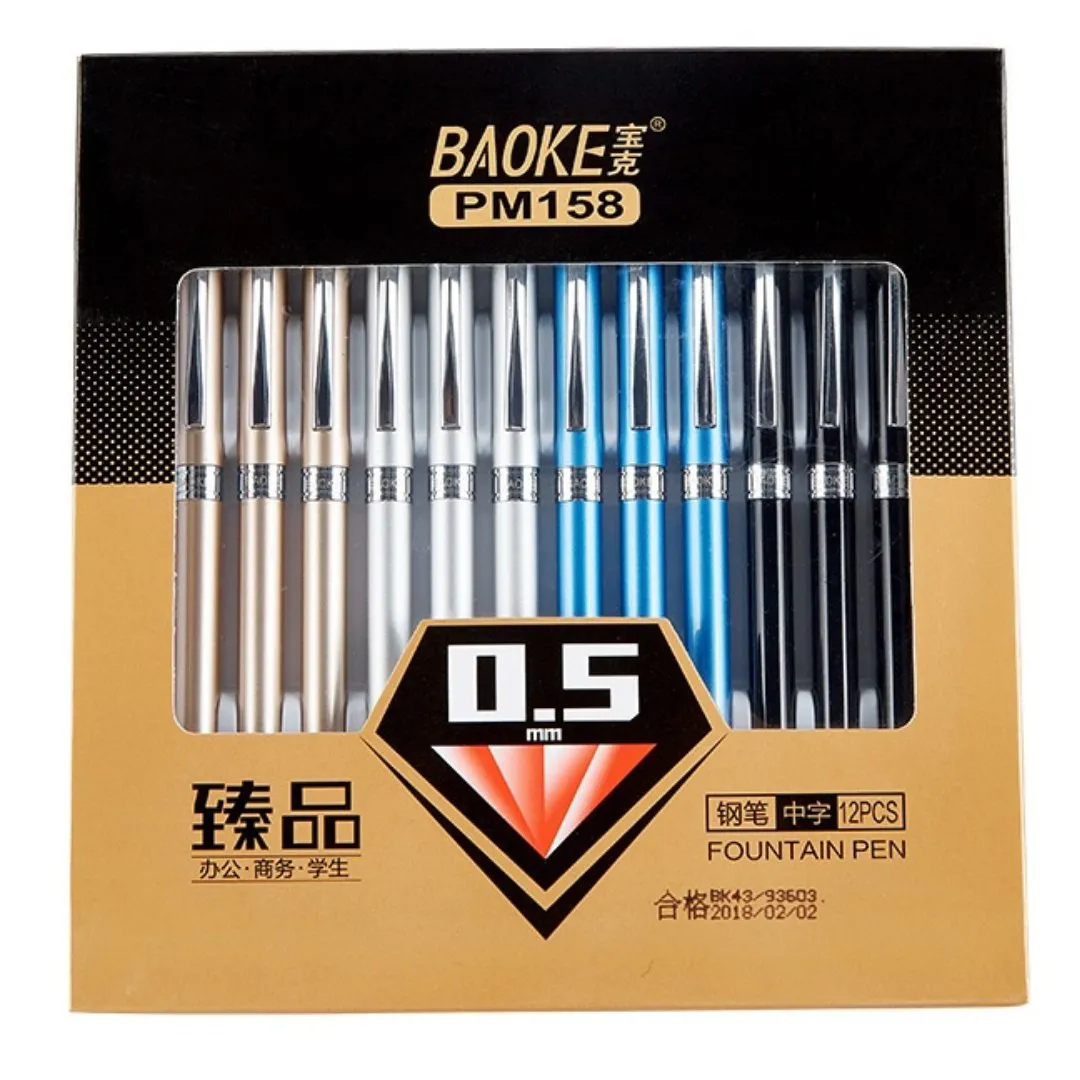 Baoke 0.5mm Black Ink Fountain Pen (PM 158)