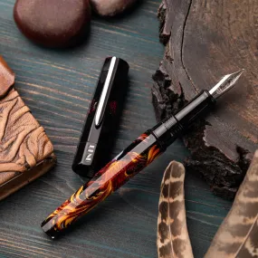 Benu Euphoria Handpainted Fountain Pen in Phoenix Rising LE