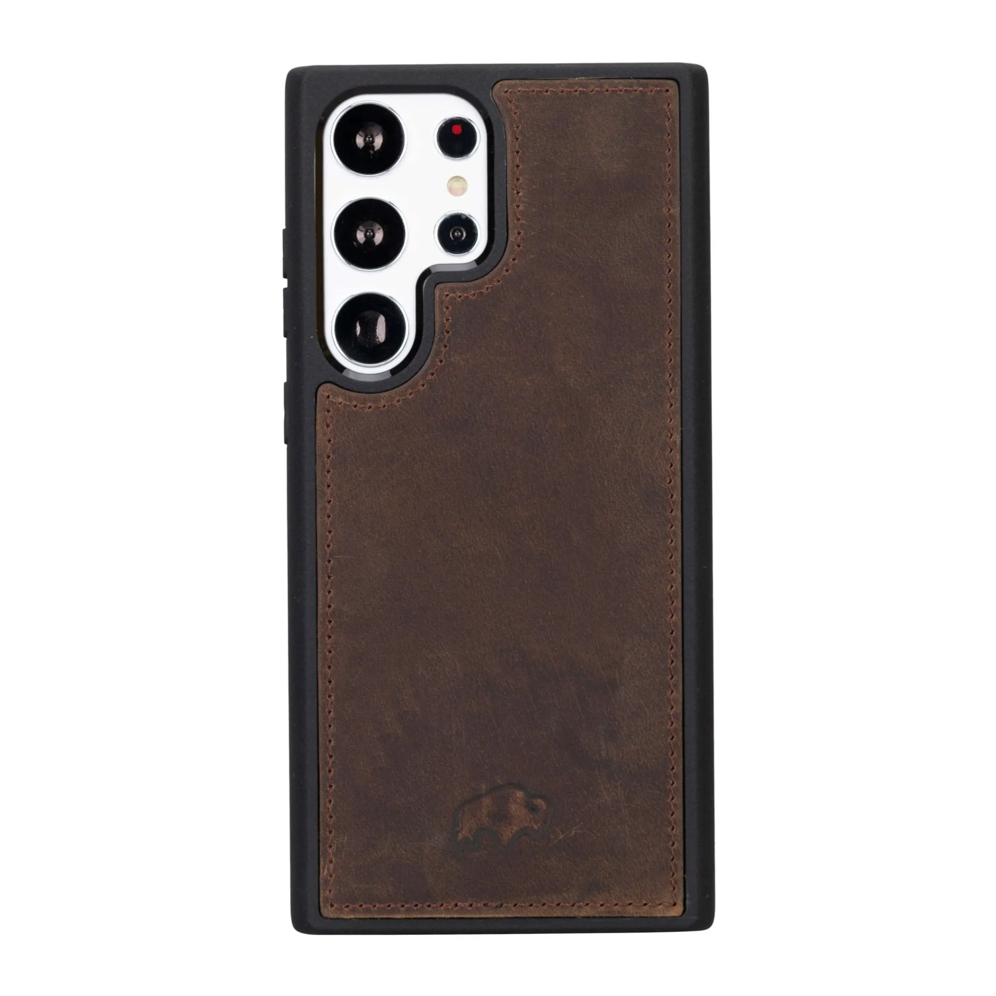 Carter Samsung Galaxy S24 Ultra Wallet Case, Distressed Coffee