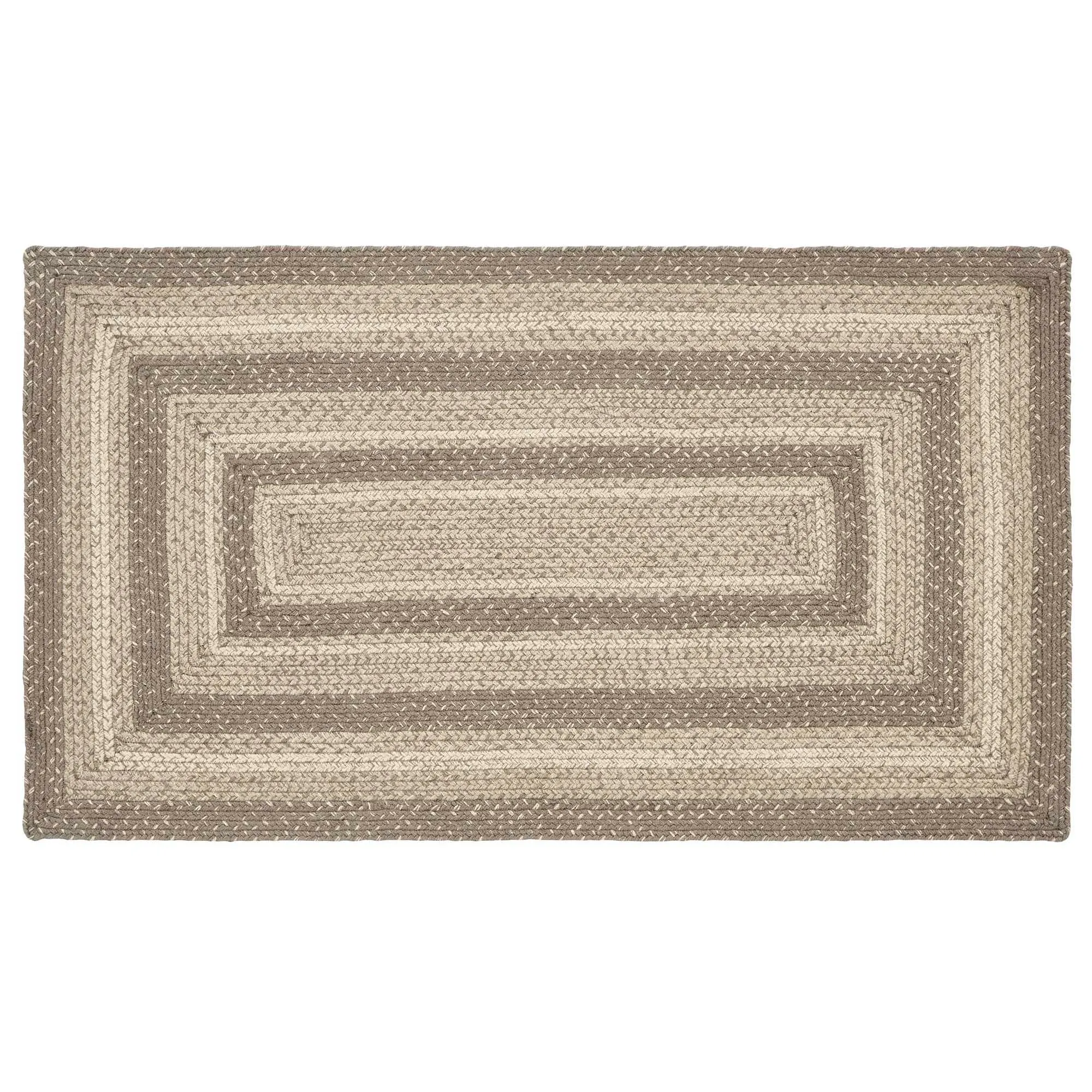 Cobblestone Jute Rug Rect w/ Pad 27x48