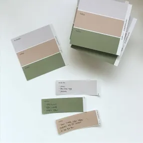 Colour Palette Memo Pad - Red/Yellow/Blue/Green