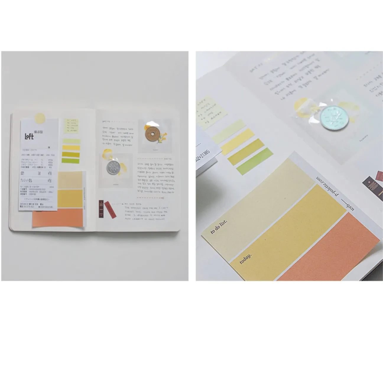 Colour Palette Memo Pad - Red/Yellow/Blue/Green