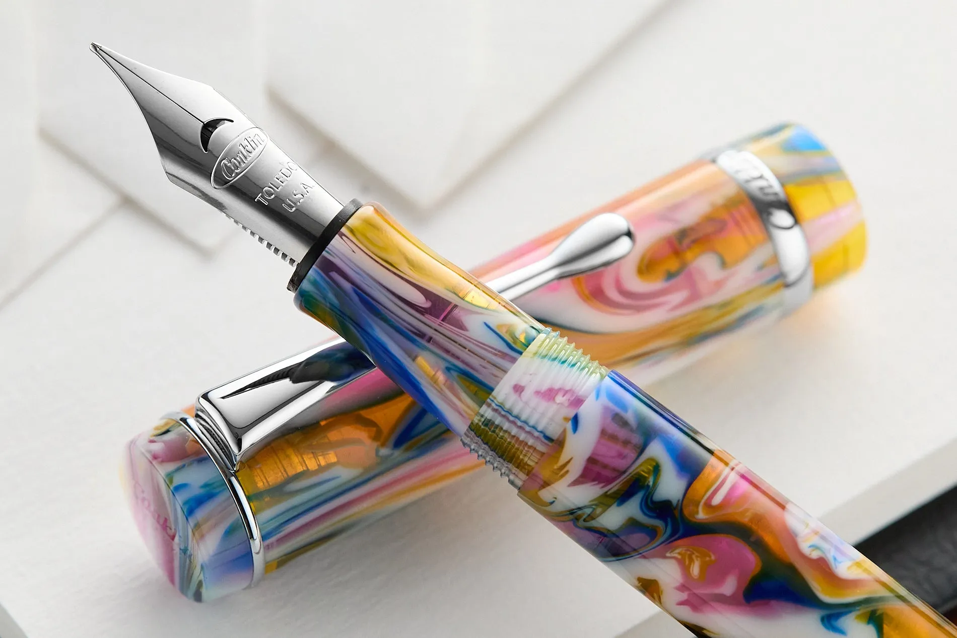 Conklin Duragraph Fountain Pen - Rainbow Whirlwind (Limited Edition)