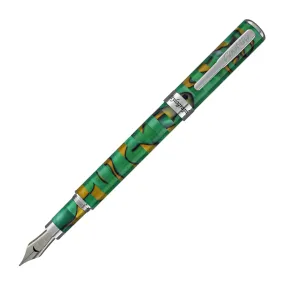 Conklin Stylograph Mosaic Fountain Pen in Green/Brown