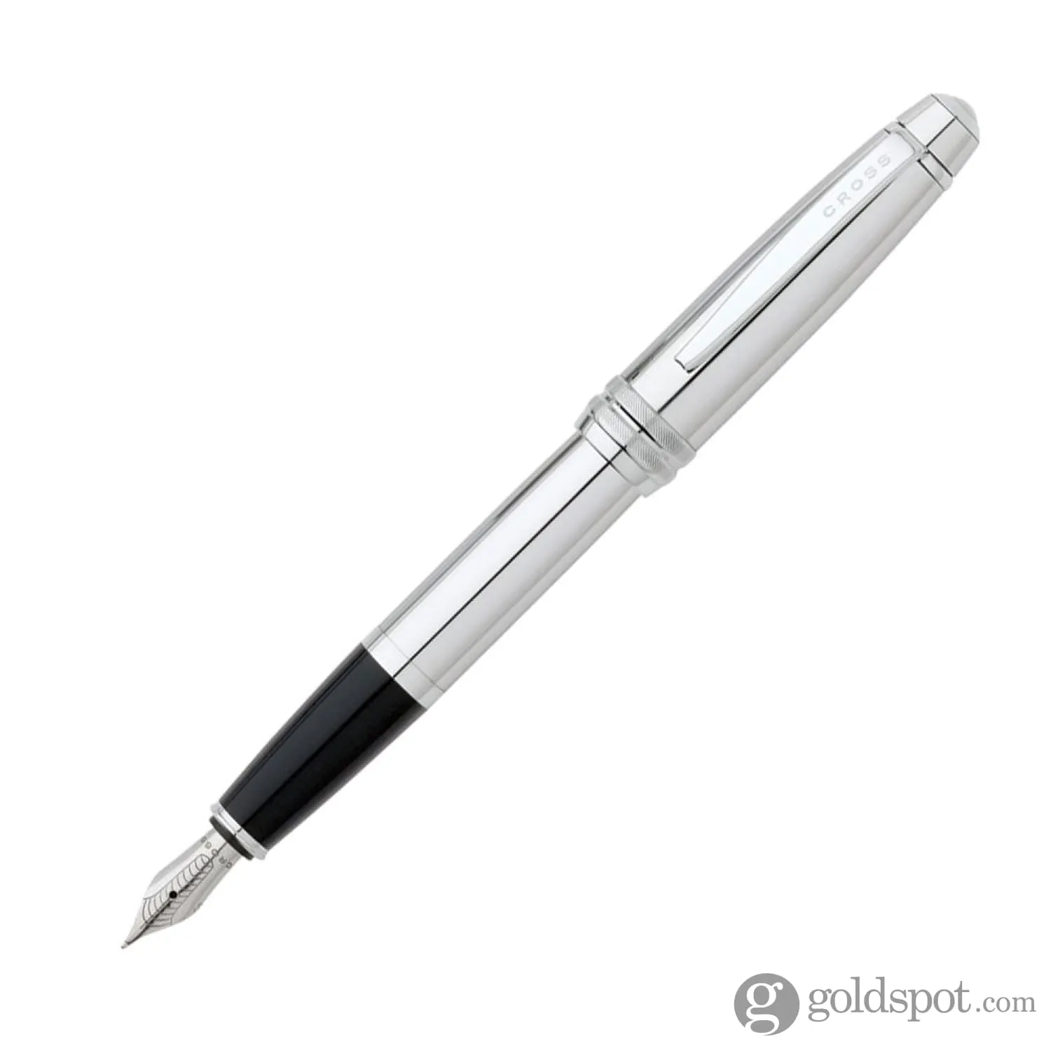 Cross Bailey Fountain Pen in Polished Chrome with Medium Nib