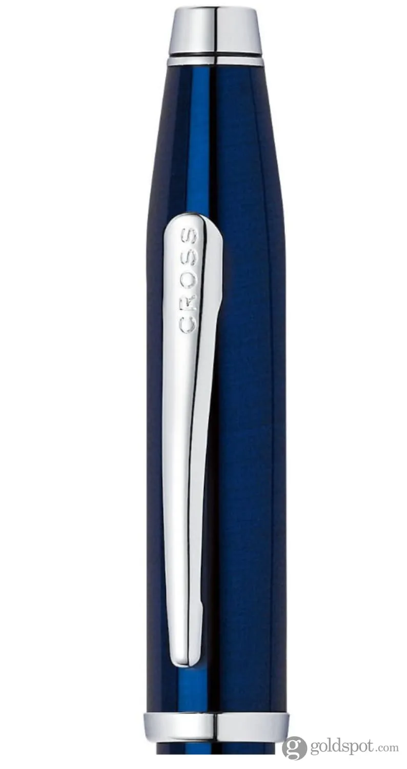 Cross Century II Ballpoint Pen in Translucent Blue with Rhodium Trim