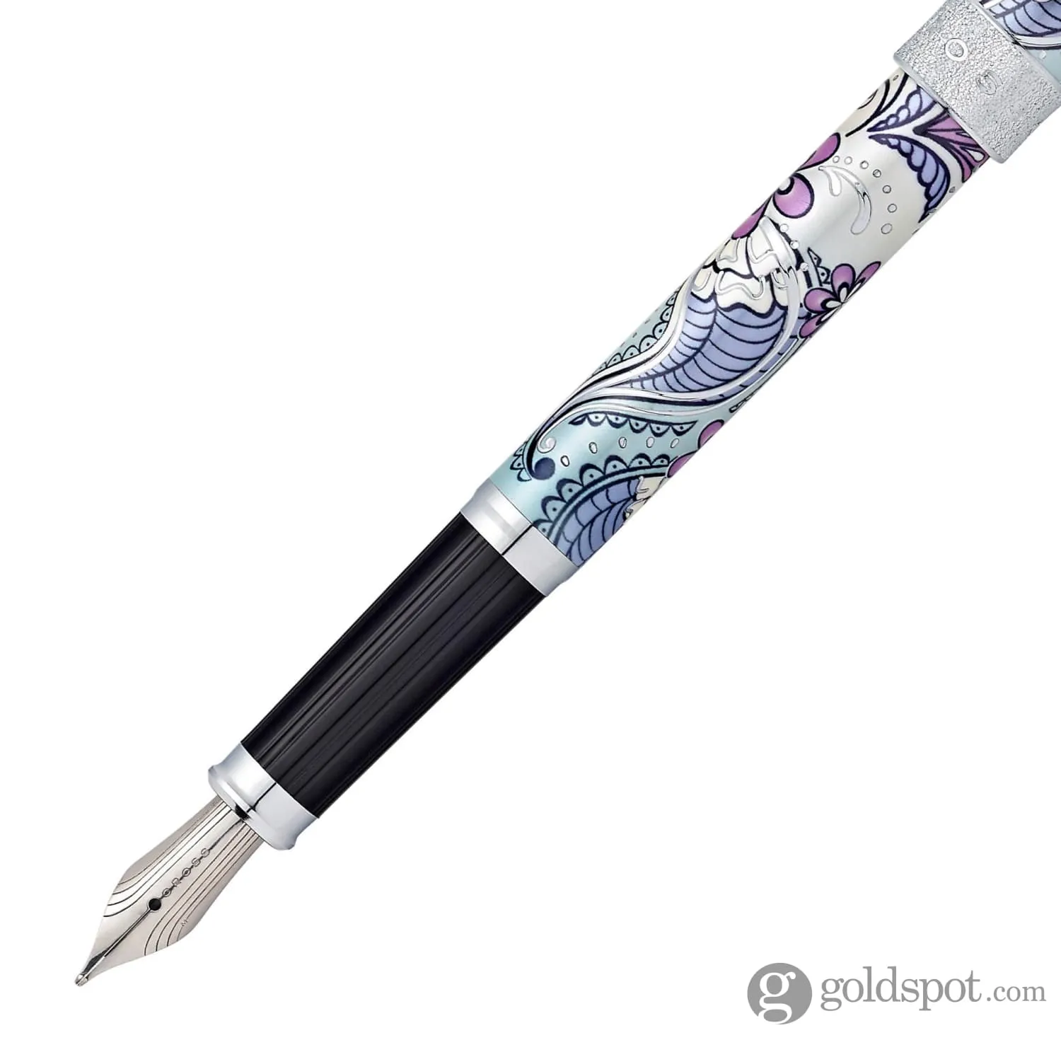 Cross Century II Botanica Fountain Pen in Purple Orchid with Chrome Trim