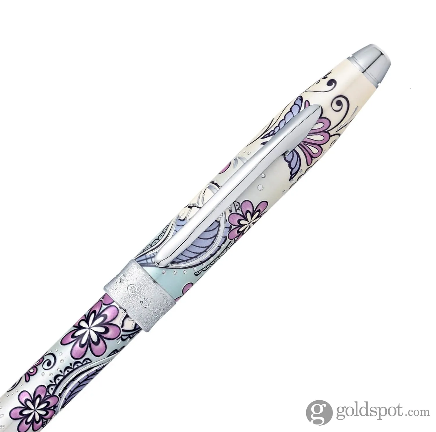 Cross Century II Botanica Fountain Pen in Purple Orchid with Chrome Trim