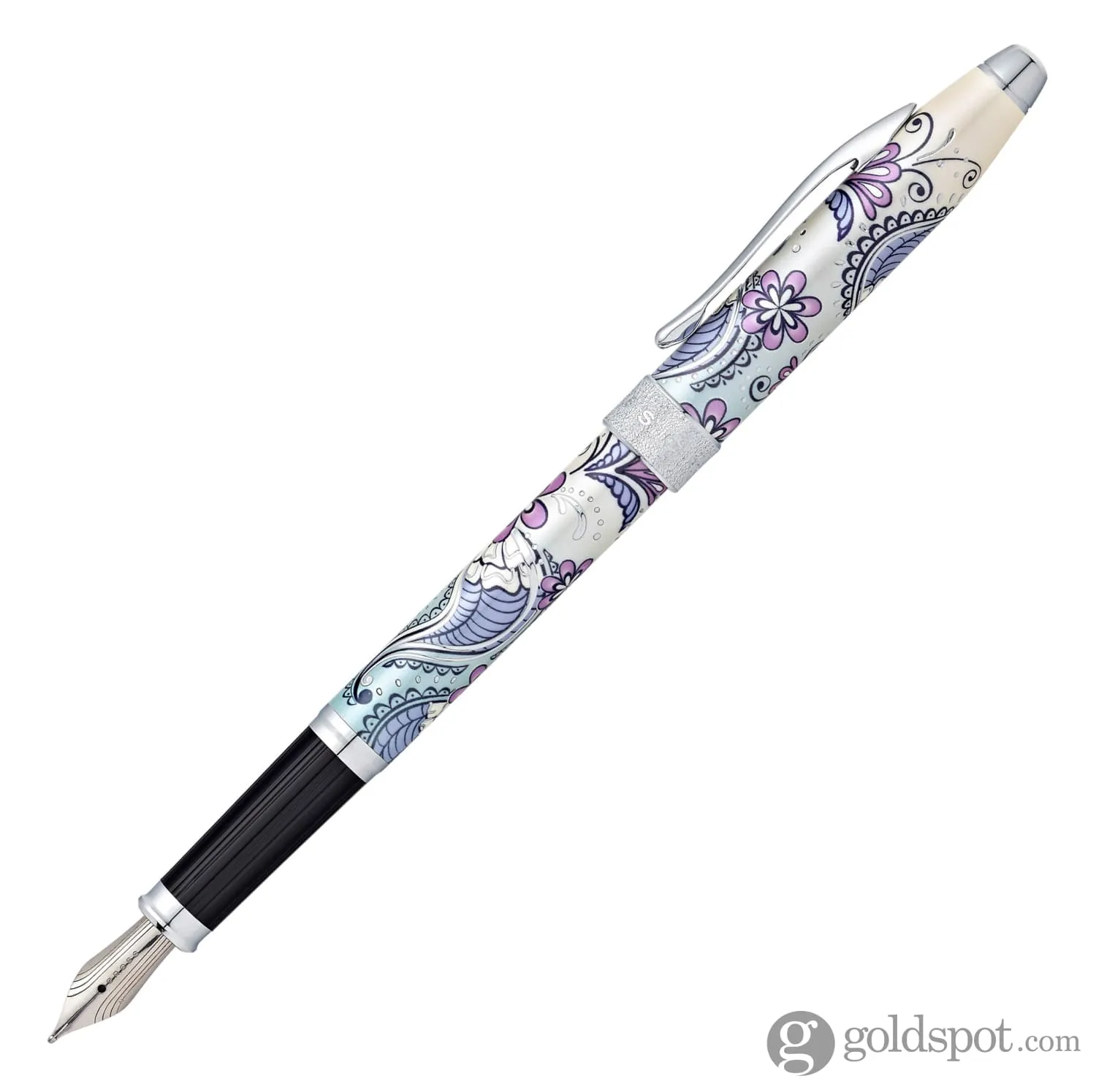 Cross Century II Botanica Fountain Pen in Purple Orchid with Chrome Trim