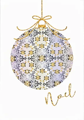 Filigree Ornament Small Boxed Holiday Cards Set of 20