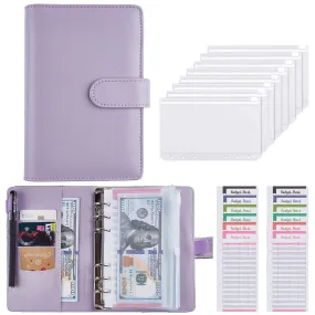 Financial Planner Leather Multi Pocket Bill Organizer Notebook