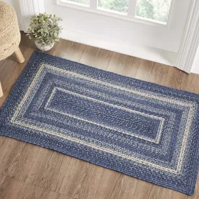 Great Falls Blue Jute Rug Rect w/ Pad 27x48