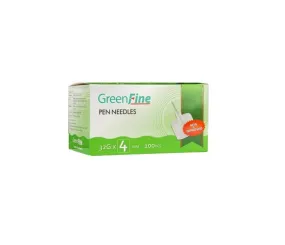 Greenfine Pen Needles 32G 4mm x 100 (Previously Carefine)