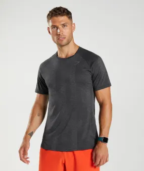 Gymshark Apex T-Shirt - Black/Silhouette Grey