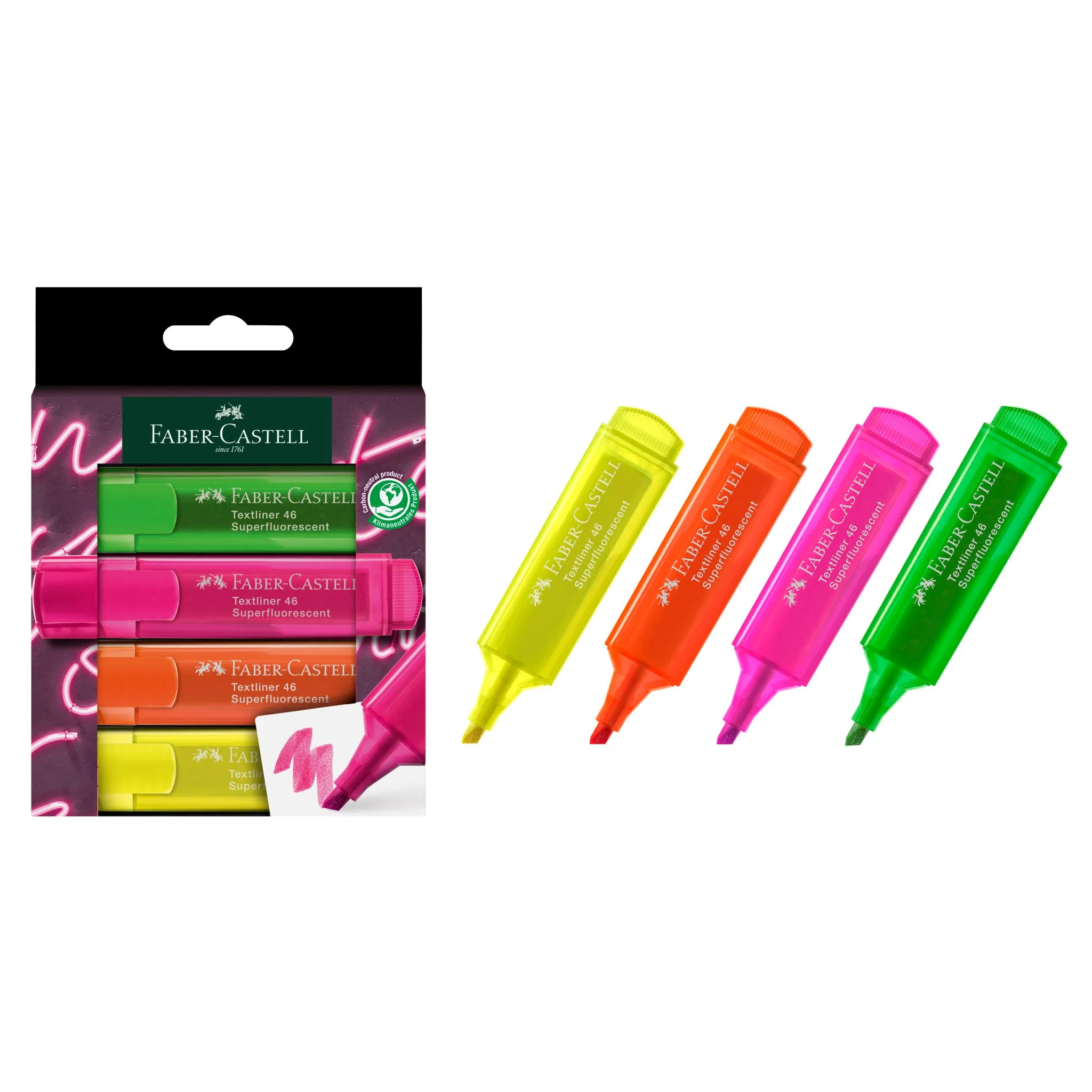 Highlighters, Neon Colors - Box of 4 - #254600