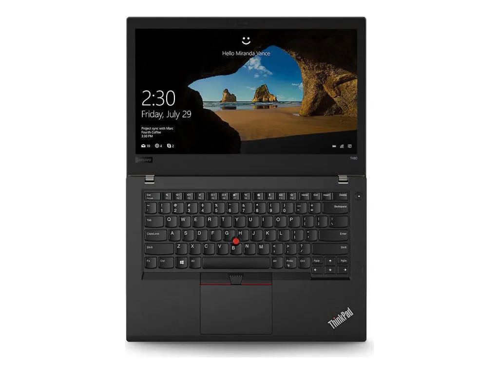 Lenovo ThinkPad T480 | 14" IPS FHD (1080p) Business Laptop | Intel Core i5-8350U up to 3.60GHz Quad-Core (8th Gen), 16GB RAM, 512GB NVMe SSD - Windows 11 - Intel® UHD 620, USB-C (Thunderbolt), HDMI - Certified Refurbished (Grade A) - 1 Year Warranty