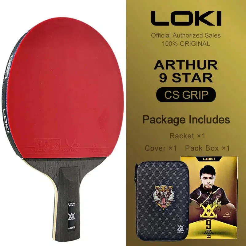 LOKI Arthur 9 Star Carbon Offensive Table Tennis Bat