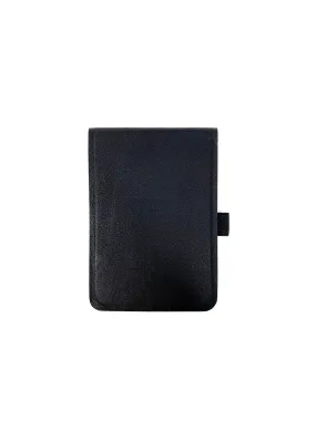 Medium Leather Notepad in Black