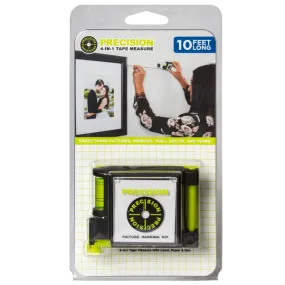 Precision 4-in-1 Tape Measure with Level, Paper & Pen