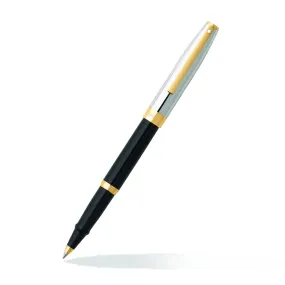 Sheaffer® SAGARIS 9475 Gloss Black Barrel and Chrome Cap Rollerball Pen With Gold Tone Trim