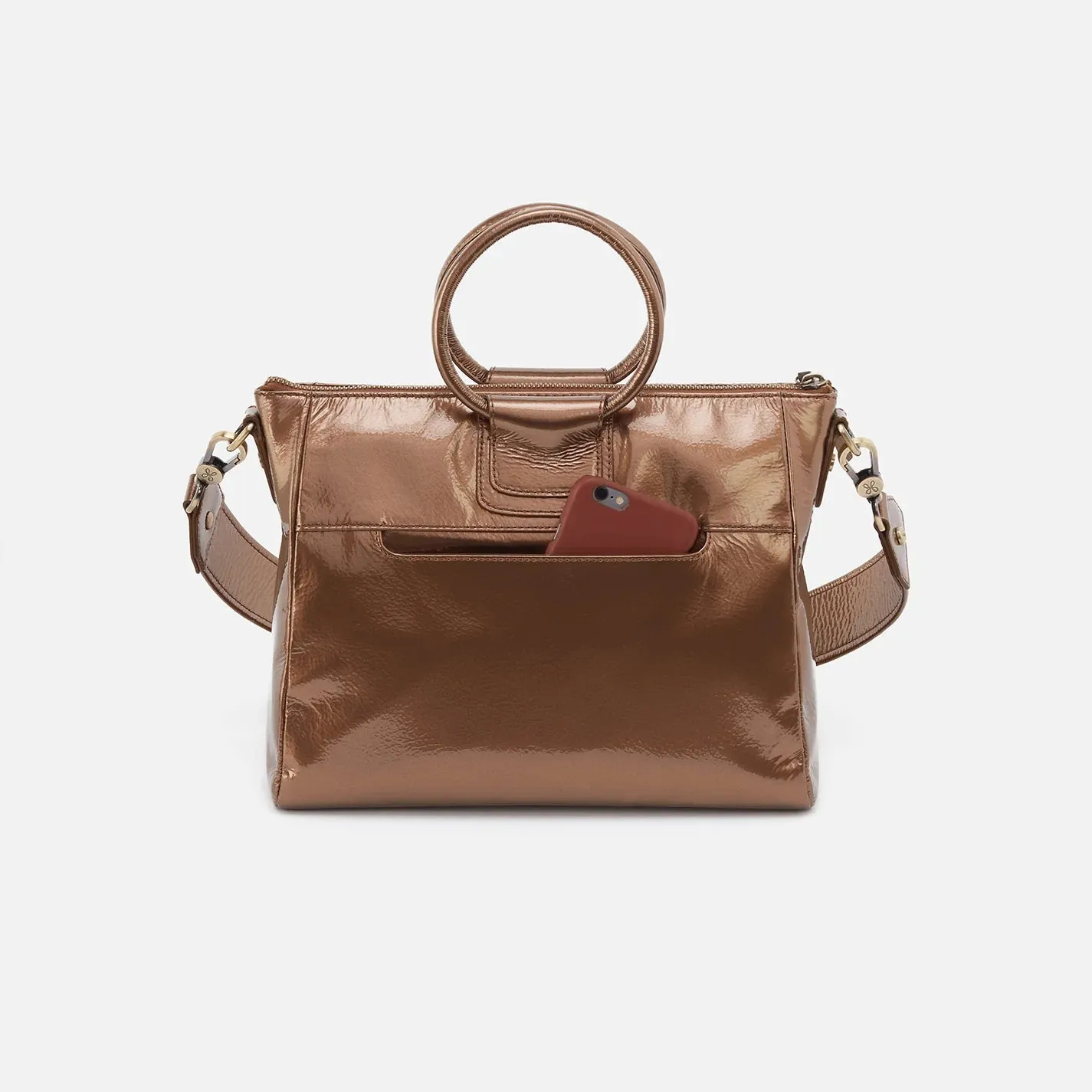 Sheila Medium Satchel in Bronze