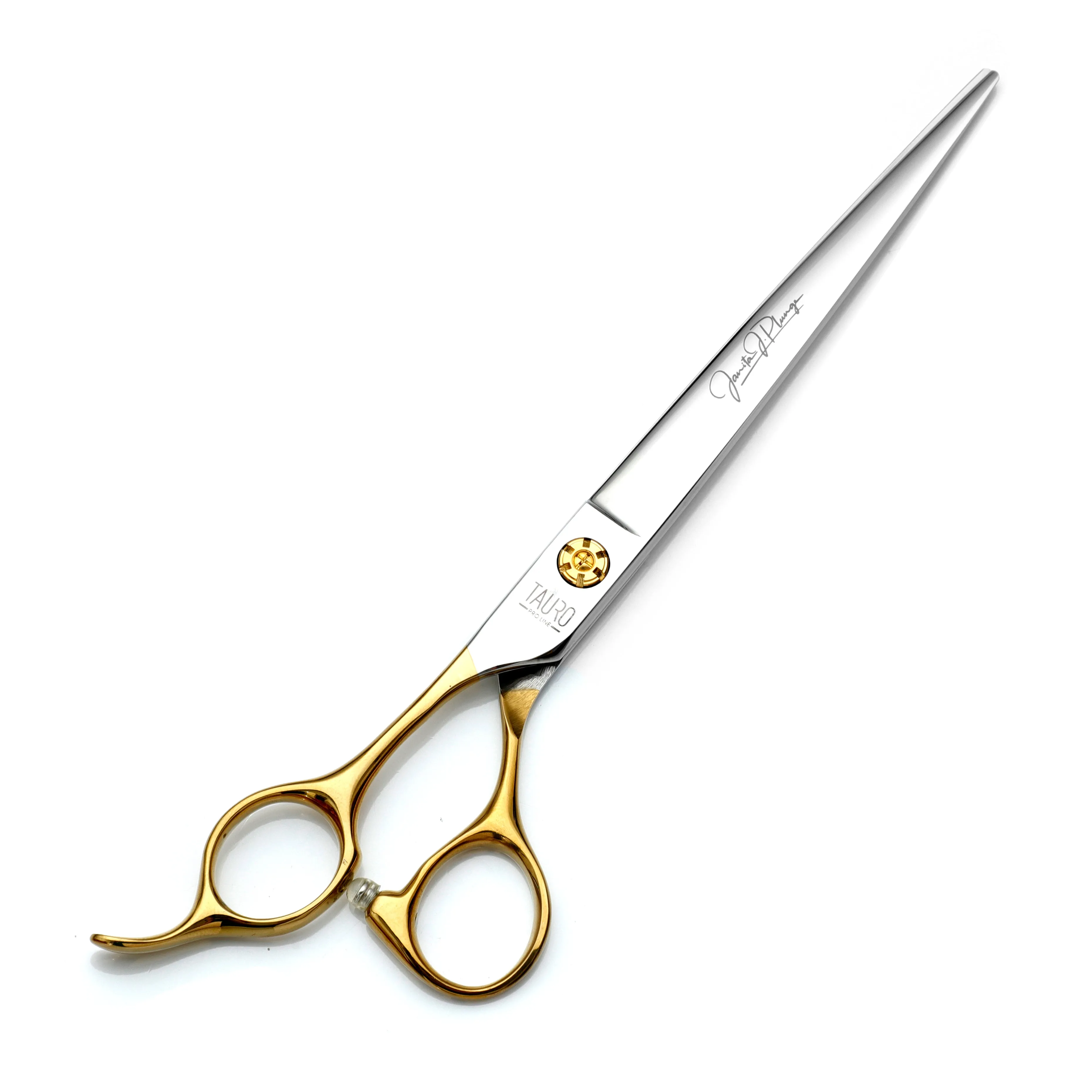 Tauro Pro Line Janita Plungė Stainless Steel Pro Shears Cutting Scissors Straight Ergonomic Extremally Sharp For The Left-Handed