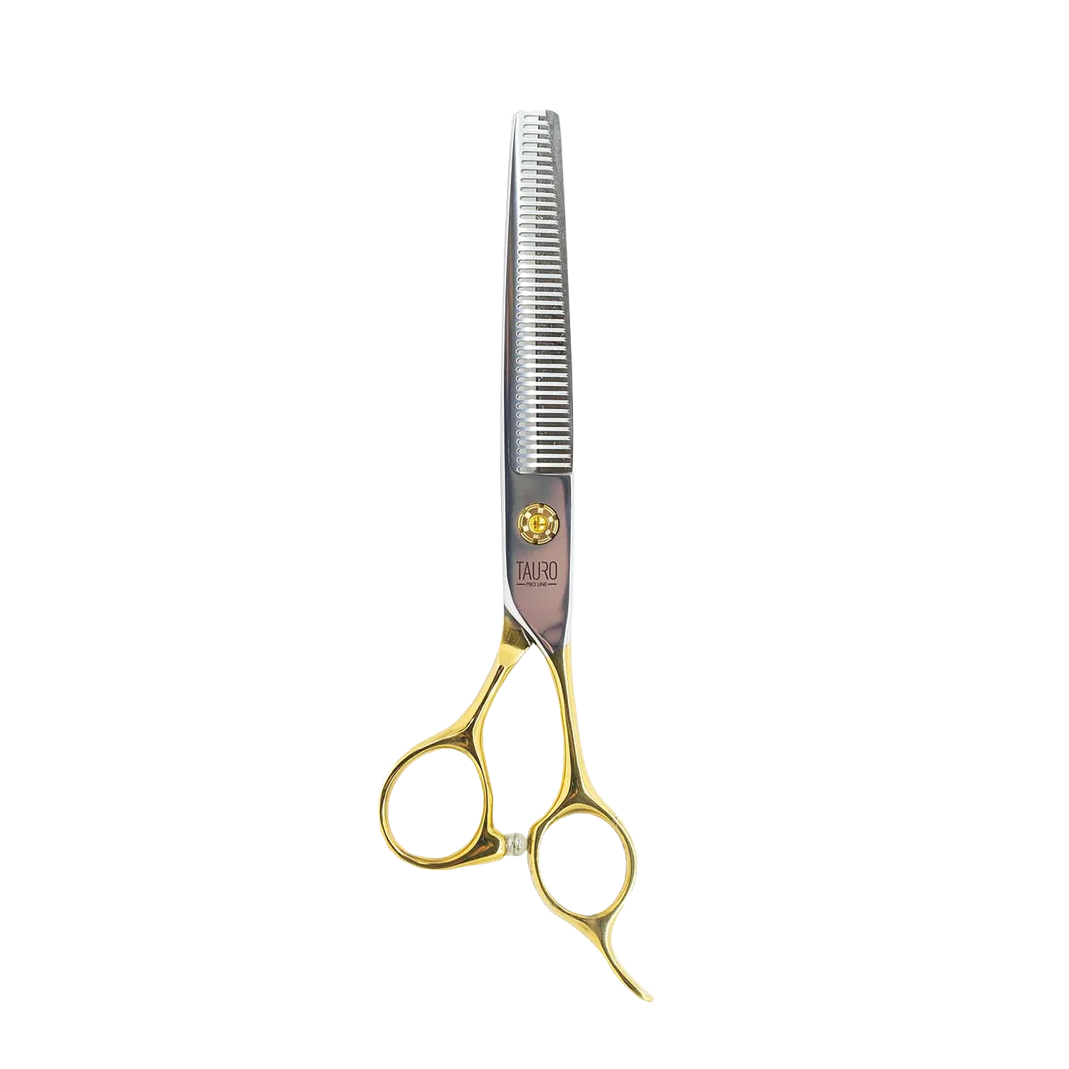 Tauro Pro Line Pro shear Thinning scissors Janita Plungė line, for the right-handed, 440c stainless steel, golden handles