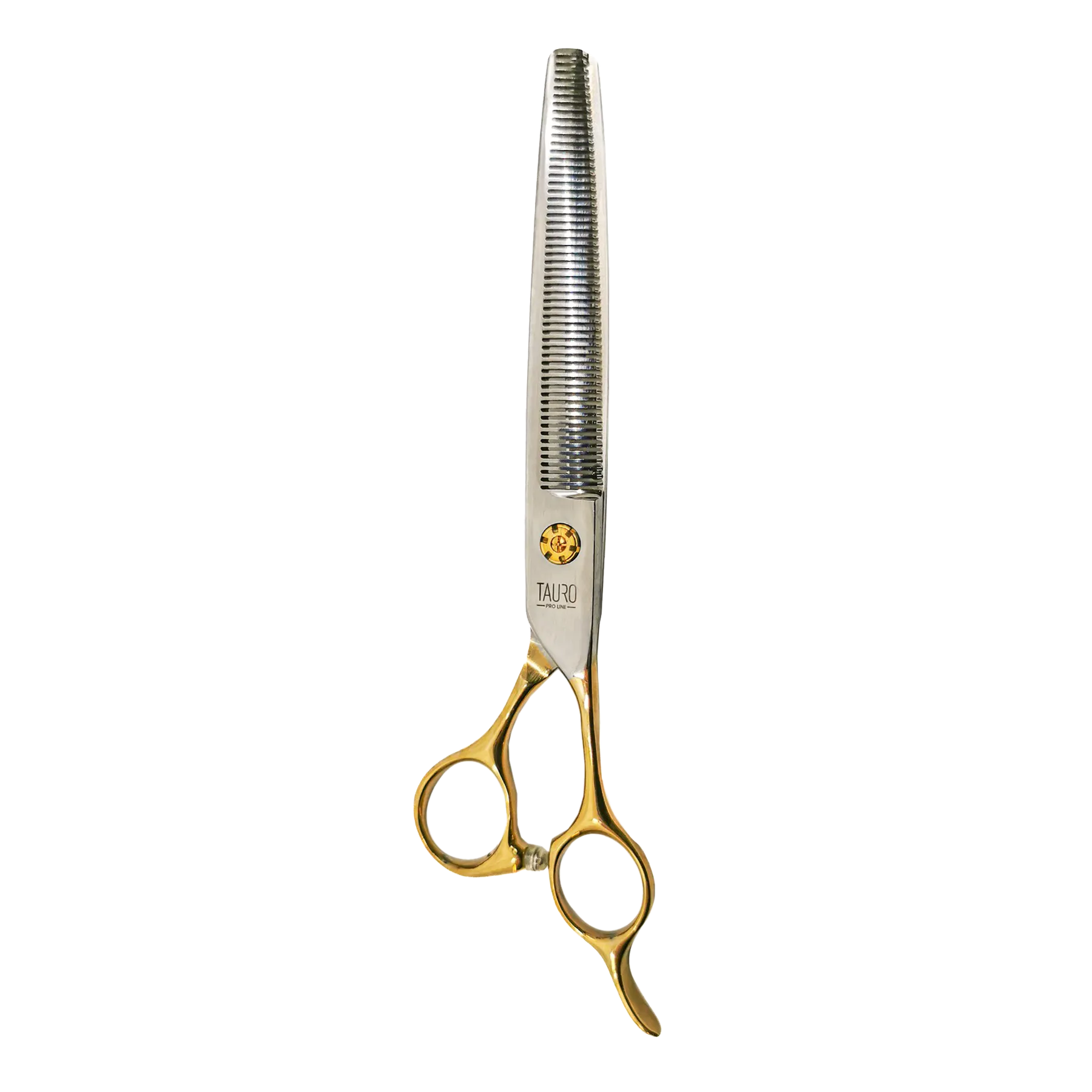 Tauro Pro Line Pro shear Thinning scissors Janita Plungė line, for the right-handed, 440c stainless steel, golden handles