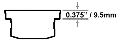 Tele Vue Optics 2”-1¼” Adapter, Flat top