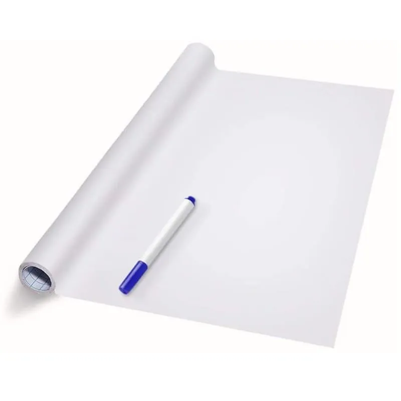 Large Self-Adhesive Whiteboard Sticker, 60x200cm - Perfect for Home, School or Office Use