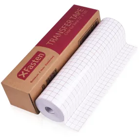 XFasten Clear Transfer Tape for Vinyl, 12" x 100'